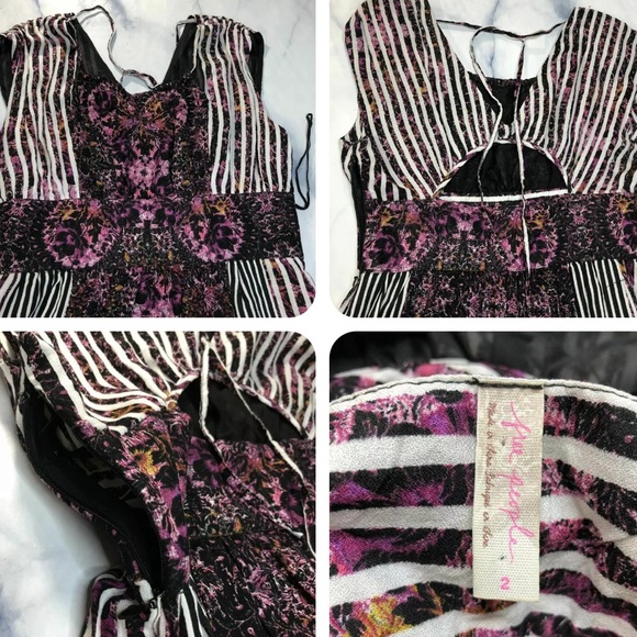 Free People,Mayan Temple Mix Print Maxi, Funky, Fun, Incredible Design, … - Picture 5 of 9